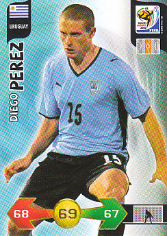 Diego Perez Uruguay Panini 2010 World Cup #334